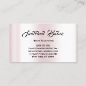 体スカルプト美しいロゴマッサージピンKパステル 名刺 (裏面)