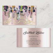 体スカルプト美しい女性ロゴマッサージドリップ 名刺 (正面/裏面)