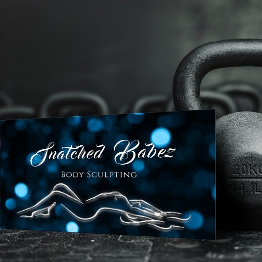 体スカルプト美しい金ゴールドロゴマッサージスタジオ 名刺