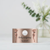 体スクラッ気にトロゴバラQR金ゴールドビキニ 名刺 (スタンド正面)