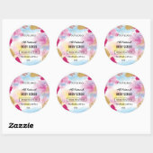 体スクラブ用水彩製品ラベル ラウンドシール (シート)