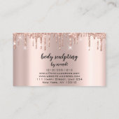 体スクロッティング美しいロゴ完全にあなたを 名刺 (裏面)