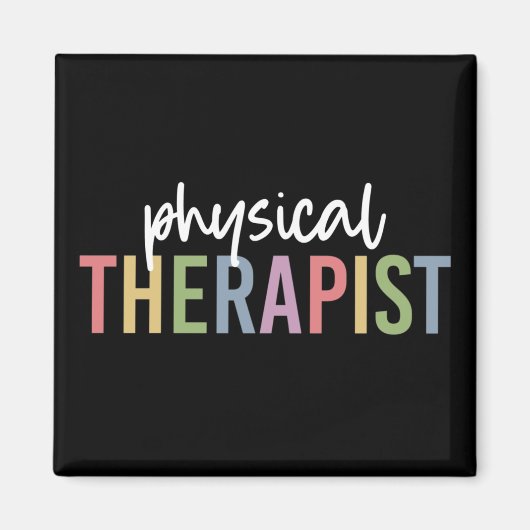 体セラピストPT大学院理学療法の贈り物 マグネット (正面)