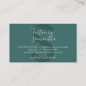 体タトゥーアートアフターケアの指示 名刺 (正面)