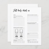 体チェックインジャーナルページ (正面/裏面)