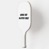 体バイグルテンフリー白いハンドルと白 ピックルボールラケット (左)