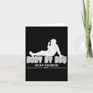 体バイBbqバイおもしろいルベキューグリルミートラバーメンズ カード