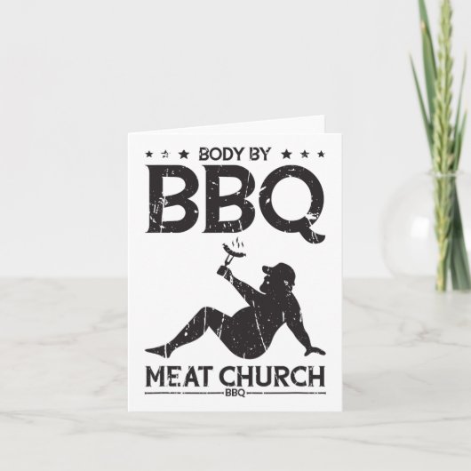 体バイBbqミートチャーチBbq - Bbq熱意 カード (正面)