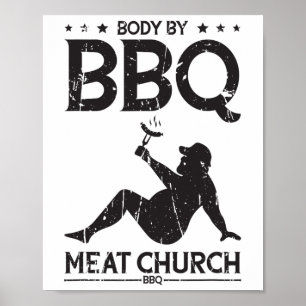 体バイBbqミートチャーチBbq - Bbq熱意 ポスター