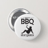 体バイBbqミートチャーチBbq - Bbq熱意_1 缶バッジ (正面&裏面)