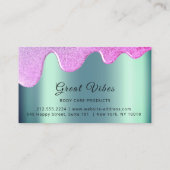 体バタードリップス製品包装ピンクインサート 名刺 (裏面)