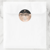 体バターバラ金ゴールドモダン製品ラベル ラウンドシール (バッグ)