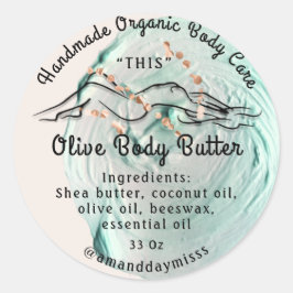 体バターバ気にーム包装バラロゴアクア ラウンドシール