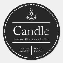 体バターラベル、キャンドルラベル、食品ラベル ラウンドシール