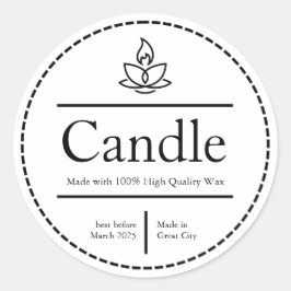 体バターラベル、キャンドルラベル、食品ラベル ラウンドシール