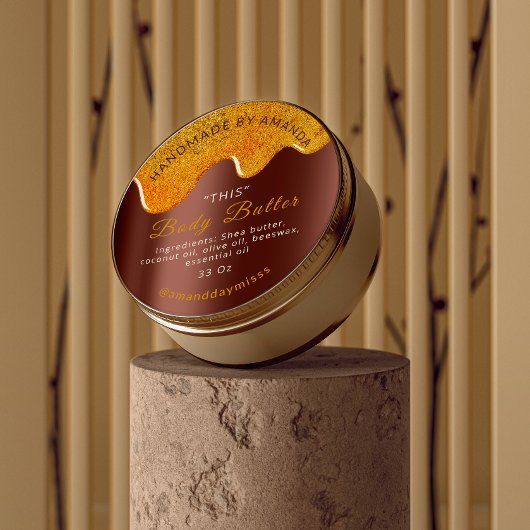 体バター乾燥製品包装ハニーチョコレート ラウンドシール