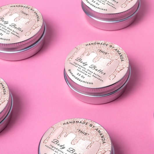 体バター包装バラ乾燥化粧品赤面 ラウンドシール