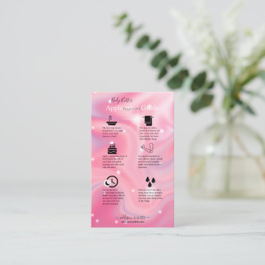 体バター応用ガイエレガントドグラムブシン 名刺 (スタンド正面)