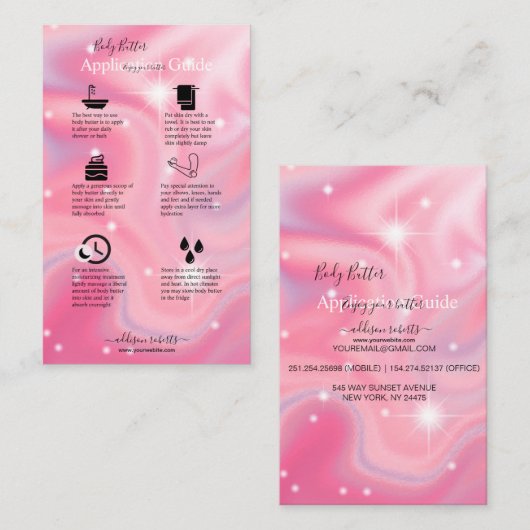 体バター応用ガイエレガントドグラムブシン 名刺 (正面/裏面)