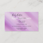 体バター応用ガイカラフルドグラムブシン 名刺 (裏面)