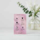 体バター応用ガイドエレガントGlam 名刺 (スタンド正面)