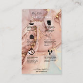 体バター応用ガイドピンク金ゴールド 名刺 (正面)