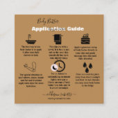 体バター応用シンプルプロフェッショナルテラク スクエア名刺 (正面)