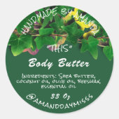 体バター製品包装グリーンウッドランドエコ ラウンドシール (正面)