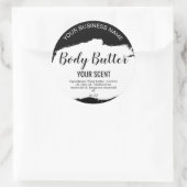 体バター黒白ミニマル主義者 ラウンドシール (バッグ)