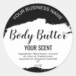 体バター黒白ミニマル主義者 ラウンドシール