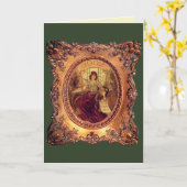 体ビクトリアンエレガントビクトリアンの人 カード (黄色い花)