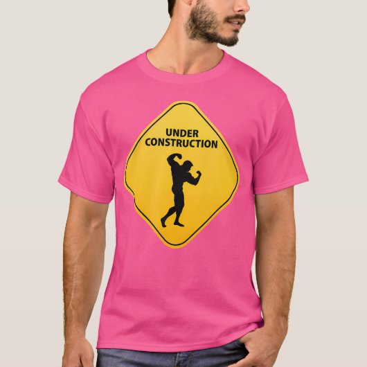 体ビルダの下建築体建物 Tシャツ (正面)