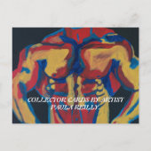 体ビルダーコレクターカードPAULA REILLY. シーズンポストカード (裏面)