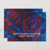 体ビルダーコレクターカードPAULA REILLY. シーズンポストカード (正面/裏面)