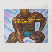 体ビルダーコレクターカードPAULA REILLY. シーズンポストカード (裏面)