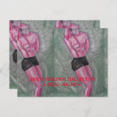 体ビルダーコレクターカードPAULA REILLY. ポストカード (正面/裏面)