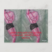 体ビルダーコレクターカードPAULA REILLY. ポストカード (裏面)