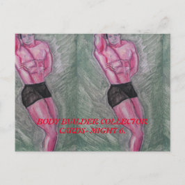 体ビルダーコレクターカードPAULA REILLY. ポストカード