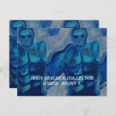 体ビルダーコレクターカードPAULA REILLY. ポストカード (正面/裏面)