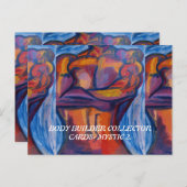 体ビルダーコレクターカードPAULA REILLY. ポストカード (正面/裏面)