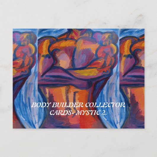 体ビルダーコレクターカードPAULA REILLY. ポストカード (正面)