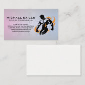 体ビルダーポーシングシルエット 名刺 (正面/裏面)