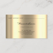 体ビーナス化粧品美しい手術グリッターセピア 予約カード (裏面)