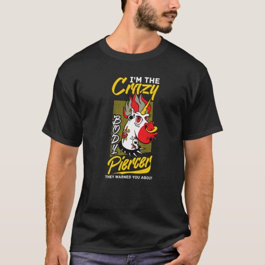 体ピアサーガン真皮穿刺インプラント引用文 Tシャツ (正面)