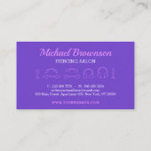 体ピアシングスタジオエレガント 名刺 (裏面)