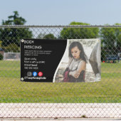 体ピアシングスタジオポスターチラシ 横断幕 (インサイチュ)