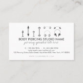 体ピアシング販売ロイヤリティ 名刺 (裏面)