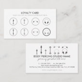 体ピアシング販売ロイヤリティ 名刺 (正面/裏面)