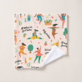 体ポジティブ用タオル バスタオルセット (ウォッシュタオル)