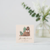 体ポジティブ自己愛の美学ソーシャルメディア スクエア名刺 (スタンド正面)